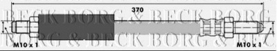 BORG & BECK bbh6161 -  Тормозной шланг